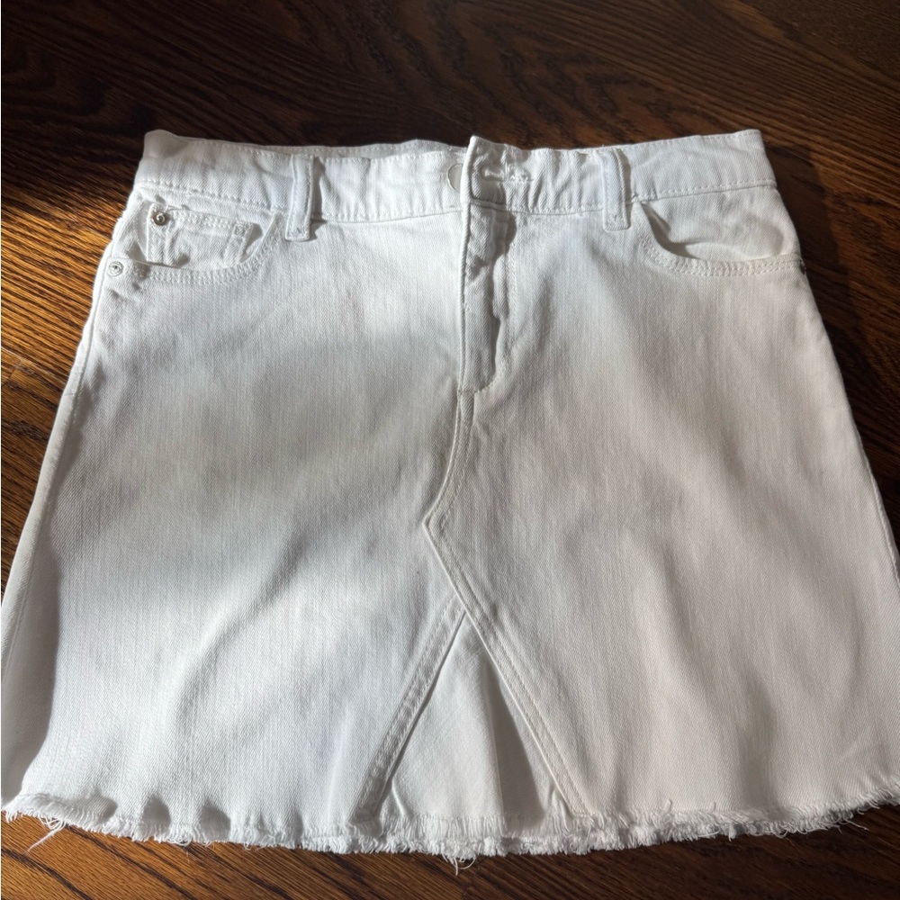 DL1961 Girls Jenny White Mini Skirt